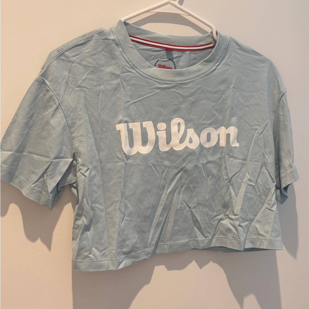 Wilson Light Blue Women's Short Sleeve Tee